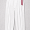MAYA Rose set white tailored trousers with rose statement belt and sculpted ankle detail, front view by Modella