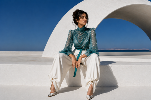 Mira, the central character of the Modella luxury modest fashion story